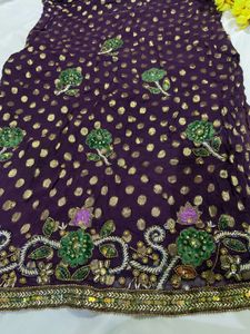Banarasi Purple Kurta Set