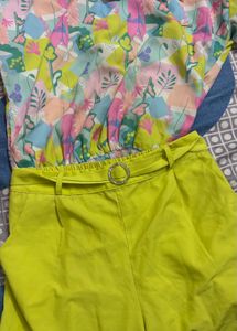 girls printed co rd set party wear