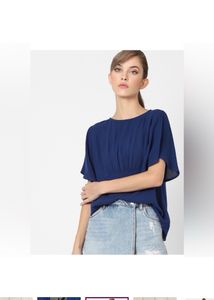 ONLY Casual Regular Sleeves SolidWomen Blue Top