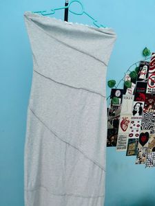 Elegant Grey Bodycon Dress