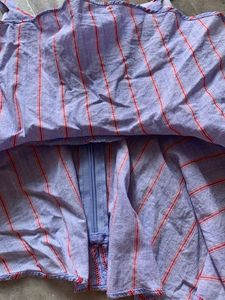 Cute Striped Peplum Top