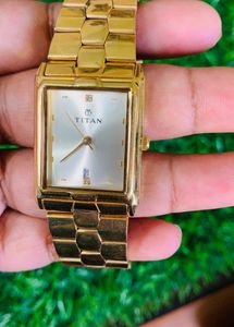 TITAN Golden Watch