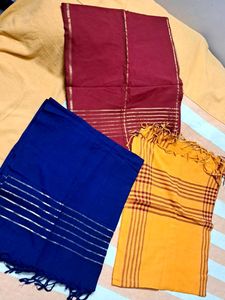 Set of 3 Colorful Dupattas