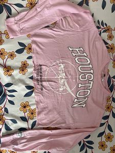 Pink Houston NASA Long Sleeve Top