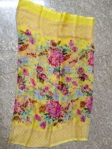 Vibrant Floral Print 3pc Kurti set