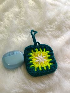 corchet mini poch for Earpod and bag charm