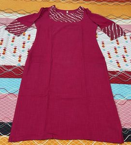 Stylish Pink Kurta &amp; Palazzo Set