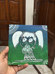 Cute Canvas Painting - Handmade