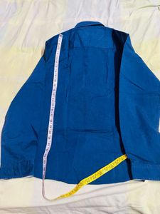 Men's Classic Blue Long Sleeve Shirt