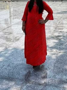 Vibrant Orange Printed Kurta