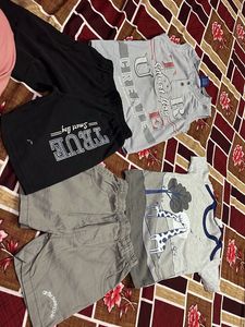 Boys Apparel Set - Branded T-Shirts & Shorts