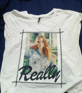 backless Graphic Print T-Shirt