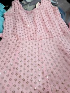 Pink Sequin Lehenga Choli