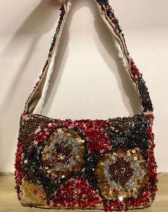 Sparkling Beaded Hobo Bag
