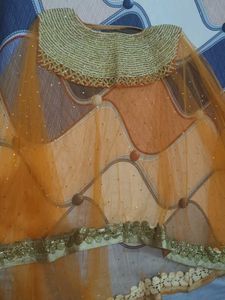 I am selling orange net top