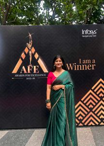 Elegant Emerald Green Saree