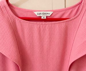 Chic Pink Cap Sleeve Dress