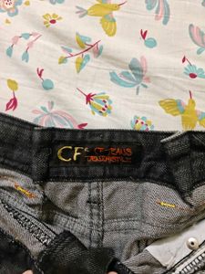 Black Denim Y2K Mini Skirt