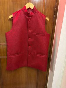 🆕Men's Red Nehru Jacket
