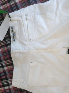 White Color Full length Jeans