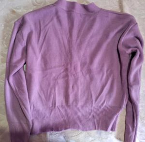 Lavender Knit Cardigan