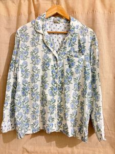 Floral printed pajama set