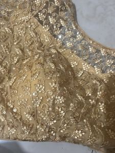 Elegant Gold Embroidered Blouse