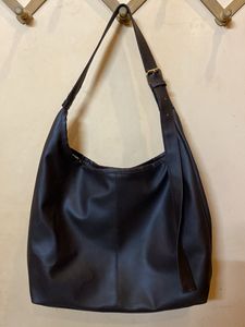 Chic Brown Faux Leather Hobo Bag