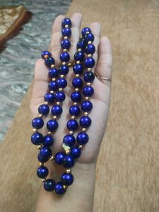 Elegant Blue Beaded Necklace