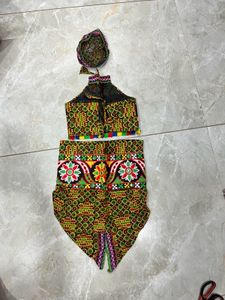kids baby  Neck Top &amp; Dhoti Set
