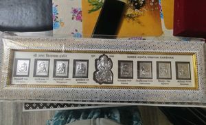 999 Pure Silver Ashtvinayak Frame 24 Inches