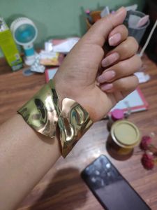 Unique Hammered Metal Cuff Bracelet