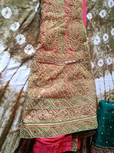 Lehnga saree fixed