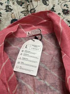 Pink Striped Cotton blezzer