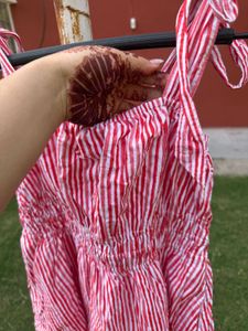 Red Striped Summer Dress