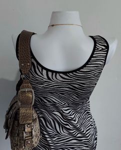 Zebra Print Tank Top