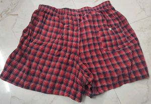 Red Plaid Boxer Shorts