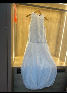 NEW ZARA Chic White Textured Sleeveless Dress
