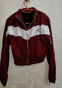 Maroon Adidas Track Jacket