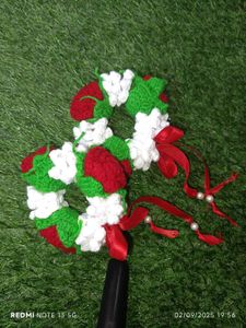 Handmade Crochet Mehendi Wreath