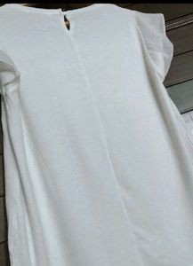 Chic White Sheer Panel Top