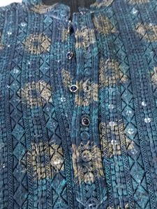 Men's Festive Kurta with Sequins