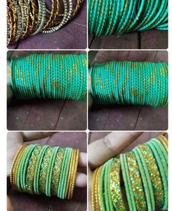 New Net Khada Dupatta With bangles Set