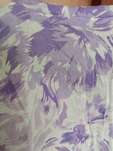 Purple Floral Shirt Dress