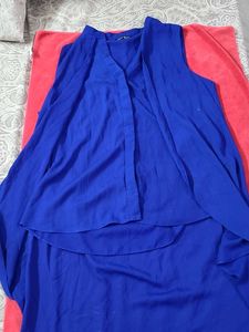 Royal Blue High-Low Tunic