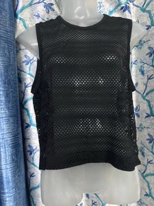 Lululemon Black Mesh Tank Top