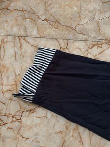 Striped Collar Navy Top