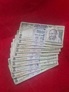 10 pcs Vintage Indian 500 Rupee Notes