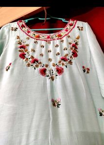 Hand embroidery kurta set