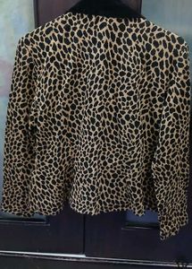 Leopard Print Blazer - L/XL size